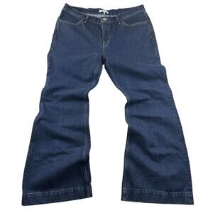 RE/DONE Women’s Flare‎ Jeans 36x34 Wide Leg 90’s Y2K Style Skater Organic cotton